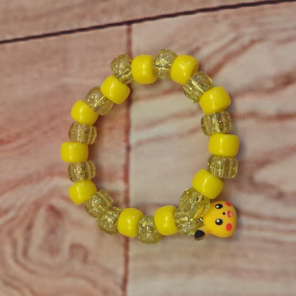Handmade Kid's Size Beaded Character Bracelets - Picture 3 of 6